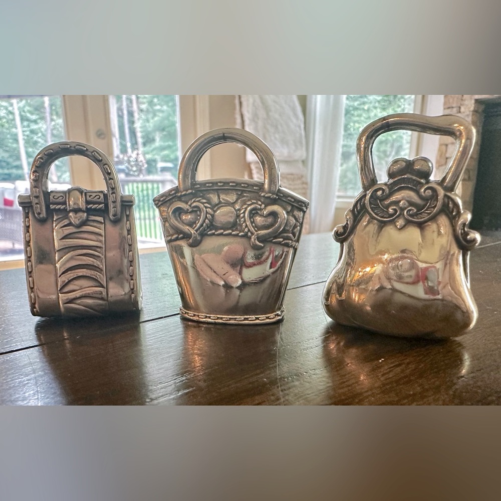 Brighton Set of 3 Purse Place Card / Picture Holder